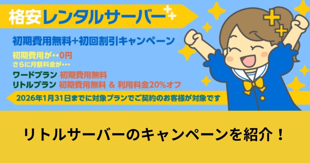 リトルサーバー キャンペーン