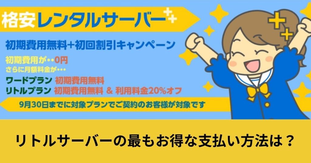 リトルサーバー 支払い方法
